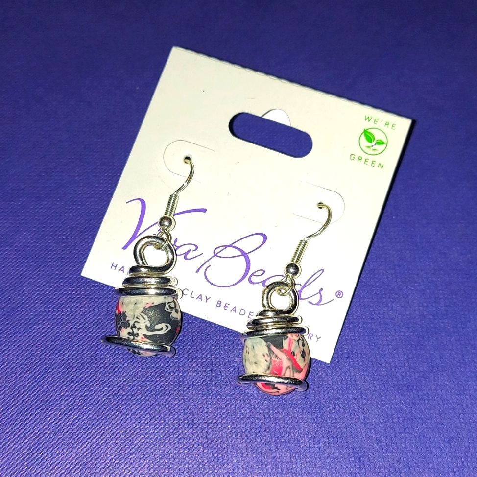 Viva Bead Homemade Clay Beaded Dangle Earring